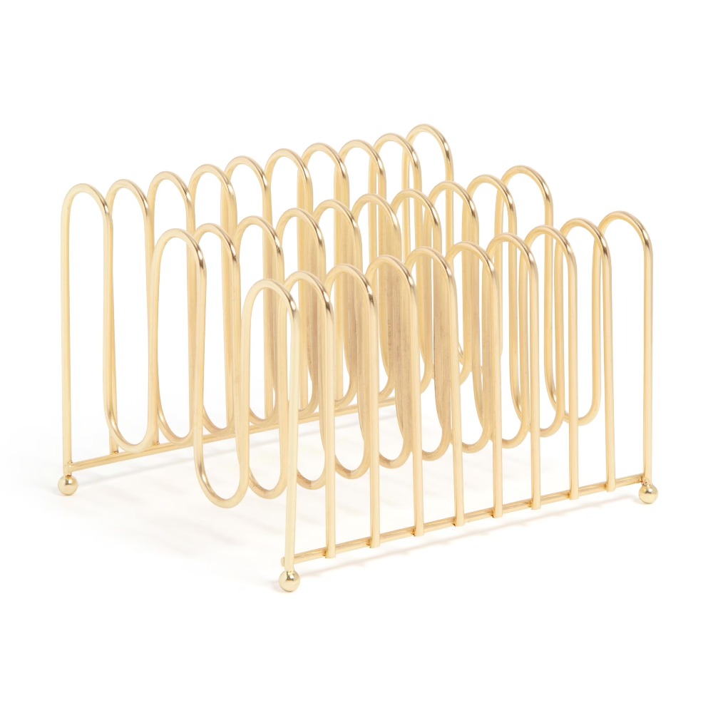 골드 색상의 벤트 와이어 데스크 오거나이저, 서류 정리 - Home Decor Gold 리뷰 및 가격