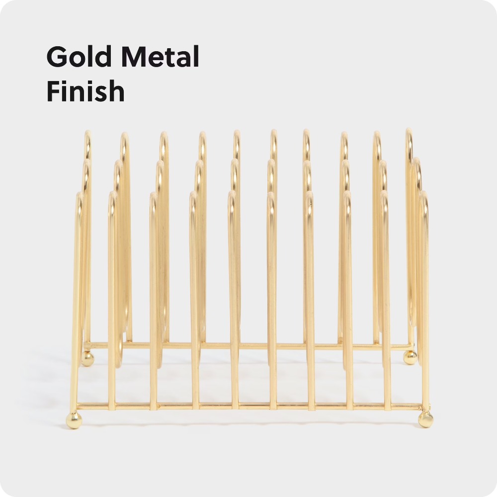 골드 색상의 벤트 와이어 데스크 오거나이저, 서류 정리 - Home Decor Gold 리뷰 및 가격
