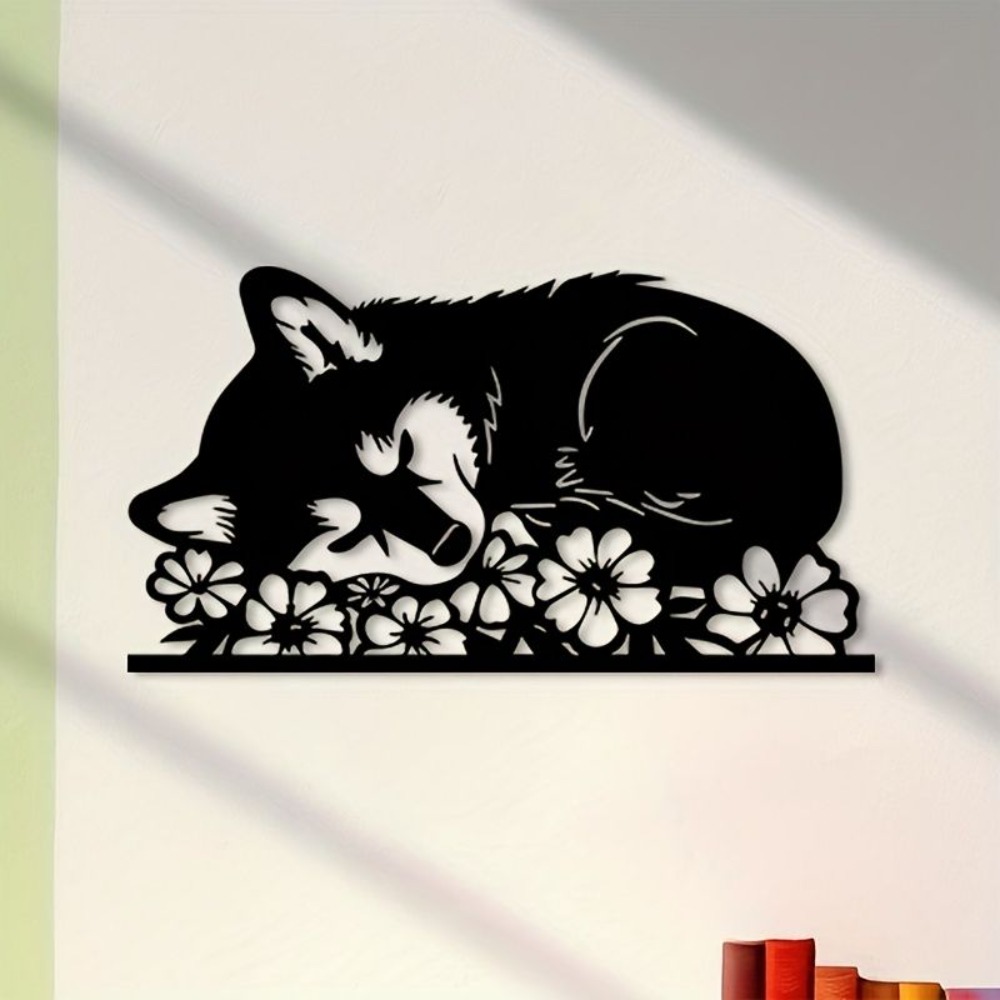 시바 이누 금속 벽 장식 녹슬지 않는 내후성 2D 평면 - Home Decor Wall Panels 리뷰 및 가격