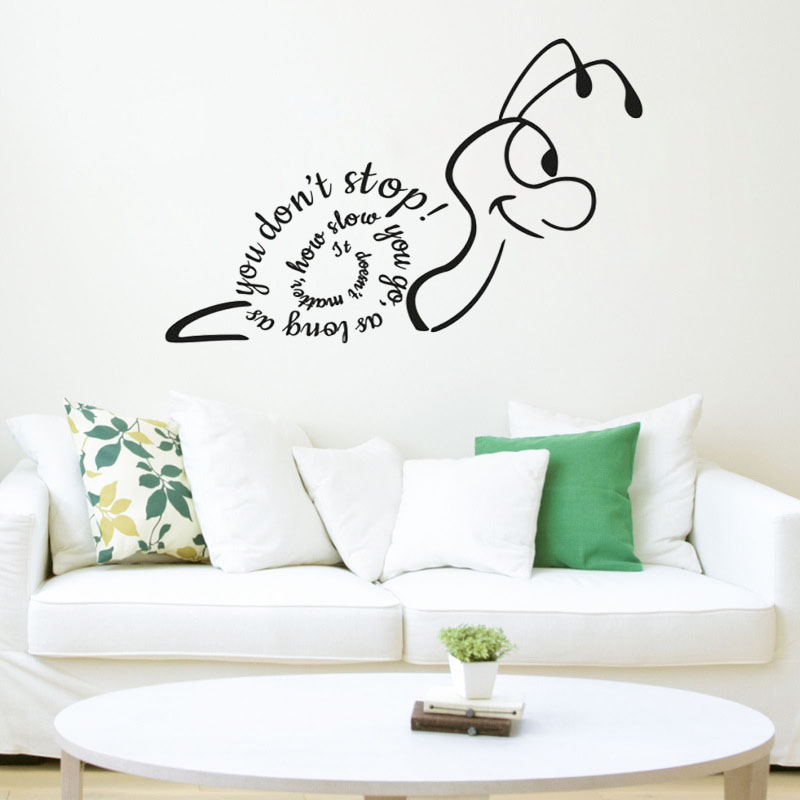 크리에이티브 달팽이 벽 스티커 비닐 벽 데칼 이동식 거 - Home Decor How To 리뷰 및 가격