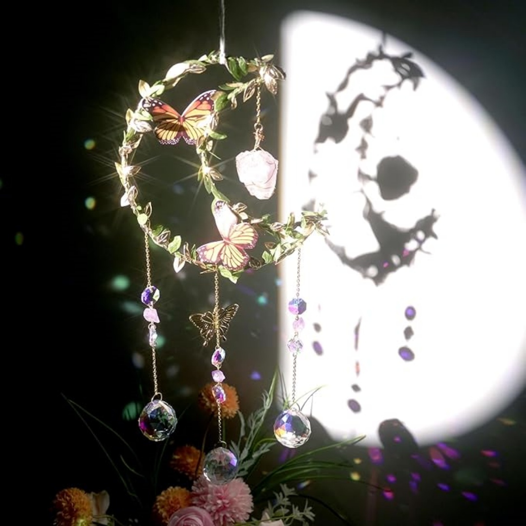 자연에서 영감을 받은 선캐쳐 & 크리스탈 볼: 나뭇잎, - Crystal Sun Catcher 리뷰 및 가격