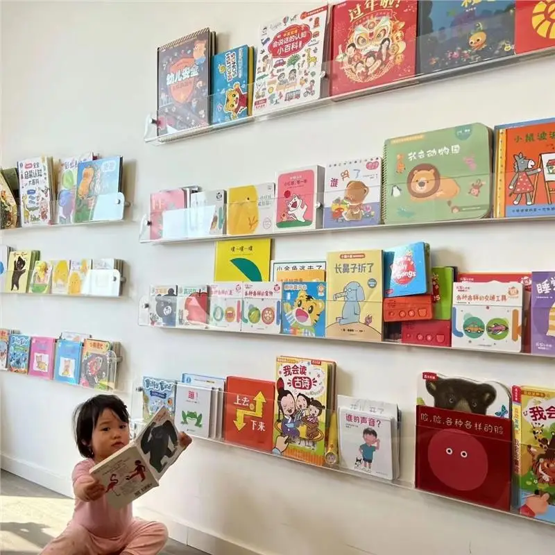 아크릴 신문책 잡지 어린이 그림 장식 선반 투명 레코드 - Home Decor Brochure 리뷰 및 가격