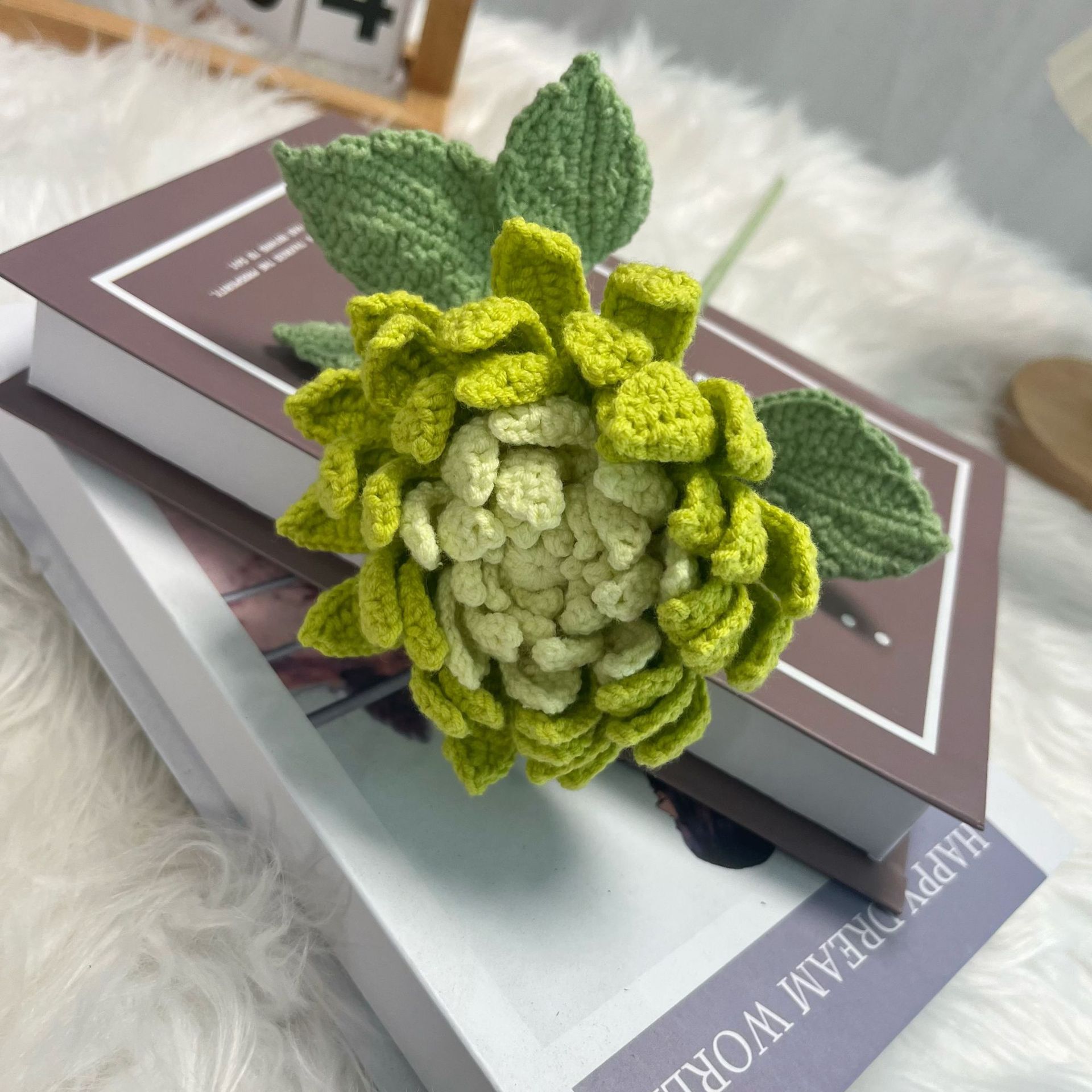 다알리아 완제품 수제 꽃다발 홈 데코 훅 위빙 여자친구 - Yarn Home Decor 리뷰 및 가격