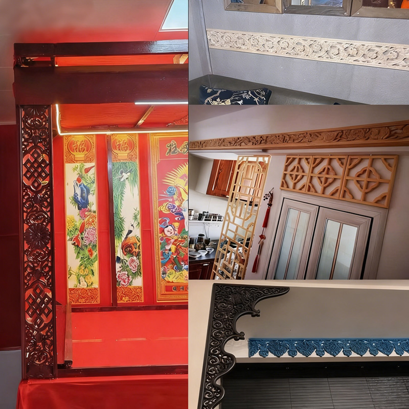 장식용 목재 몰딩 나무 조각 코너 온레이 아플리케 프레 - Home Decor Wall Molding 리뷰 및 가격