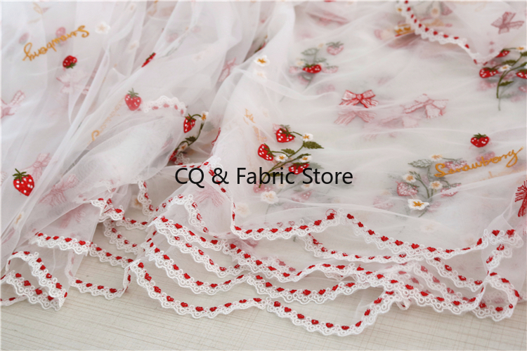부드러운 메쉬 원사 신선한 꽃 딸기 메쉬 레이스 원단  - Yarn Home Decor 리뷰 및 가격