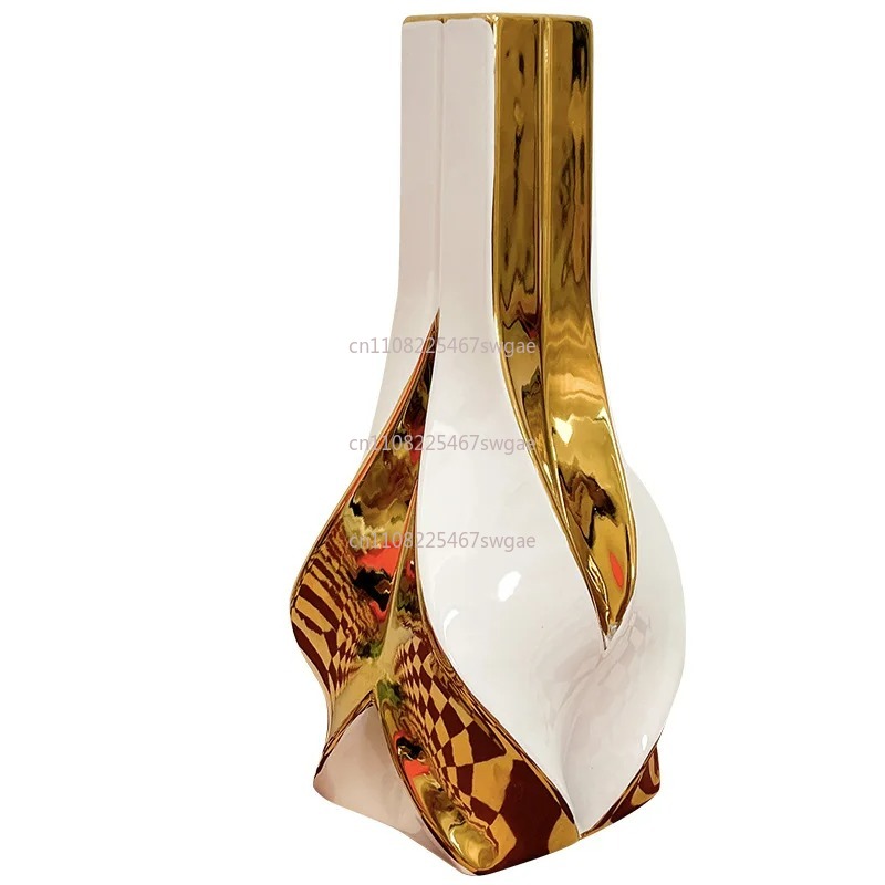 거실 장식용 창의적인 꽃꽂이 장식품 도자기 대형 화이트 - Home Decor Gold 리뷰 및 가격