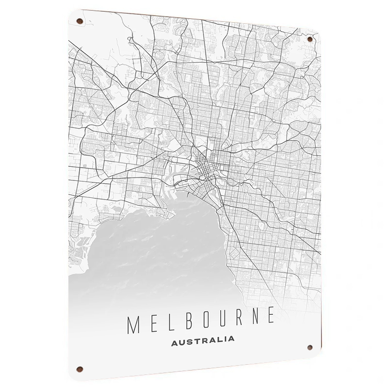 멜버른 도시 지도 금속 벽 예술 모던 미니멀리스트 홈  - Home Decor Melbourne 리뷰 및 가격