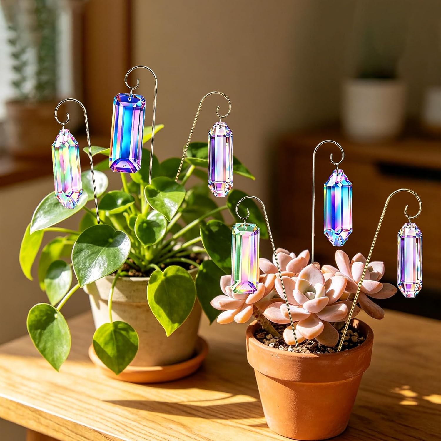 5개 크리스탈 선캐쳐 식물 지지대 골든 트렐리스 AB  - Crystal Sun Catcher 리뷰 및 가격