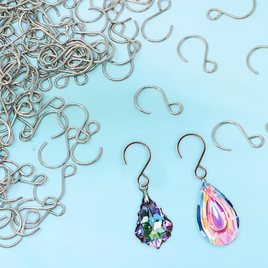 200개 미니 S자형 스테인리스 스틸 작은 장식용 고리 - Crystal Sun Catcher 리뷰 및 가격