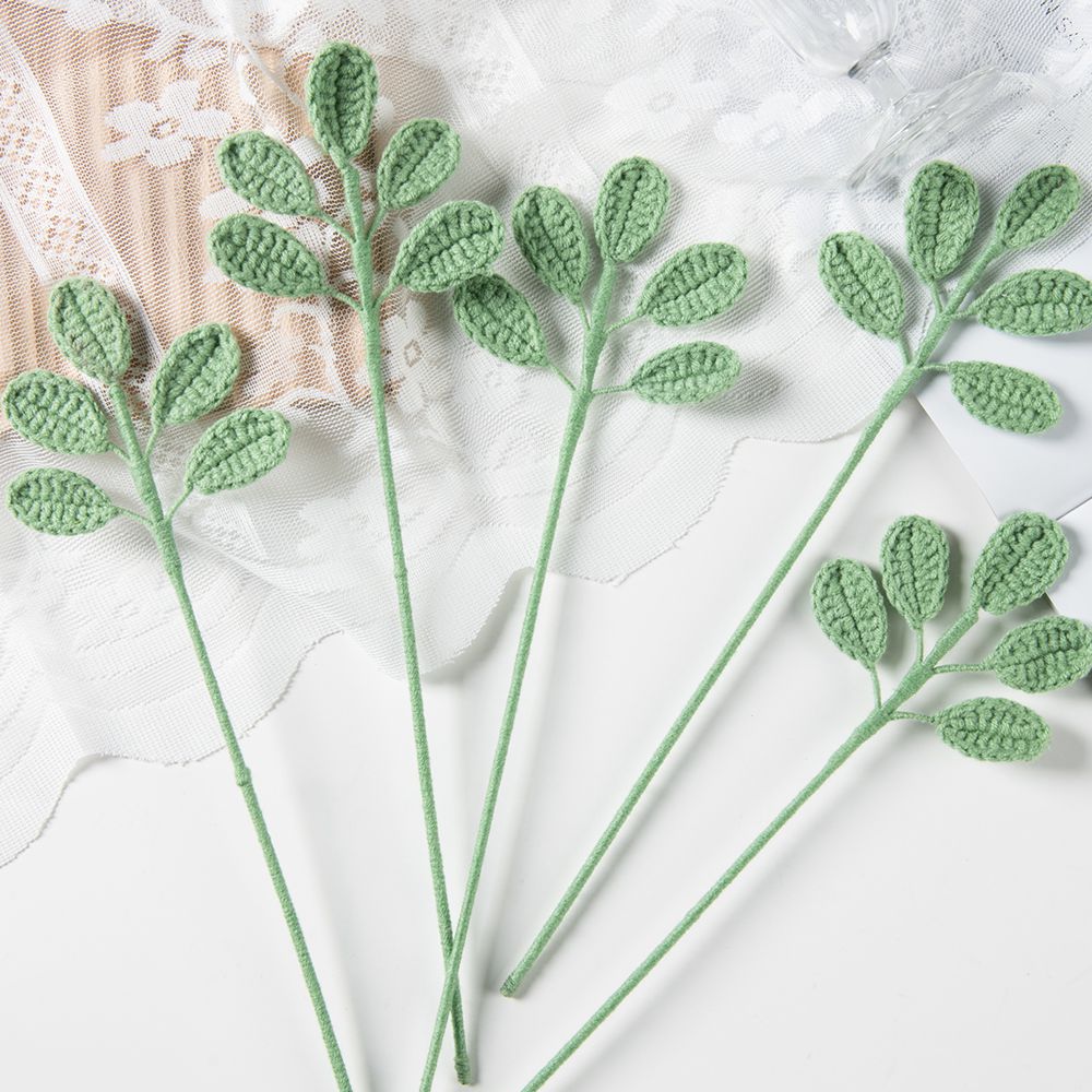수제 크로셰 실로 만든 녹색 잎 야외 정원 아치 발렌타 - Yarn Home Decor 리뷰 및 가격