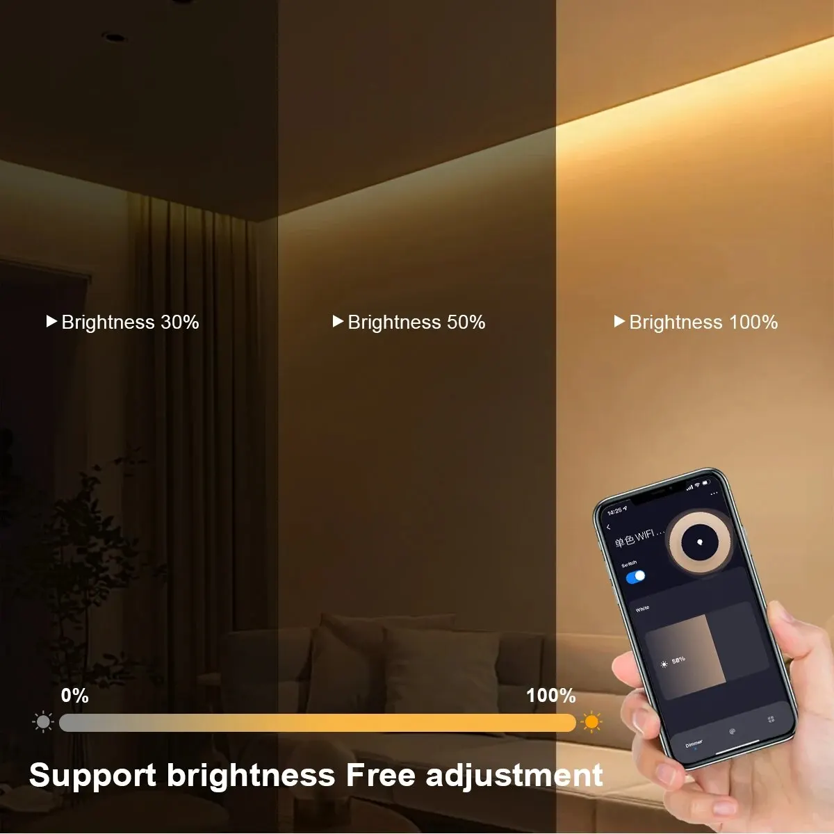 투야 스마트 COB LED 스트립 조명, WiFi 앱  - Home Decor Free App 리뷰 및 가격