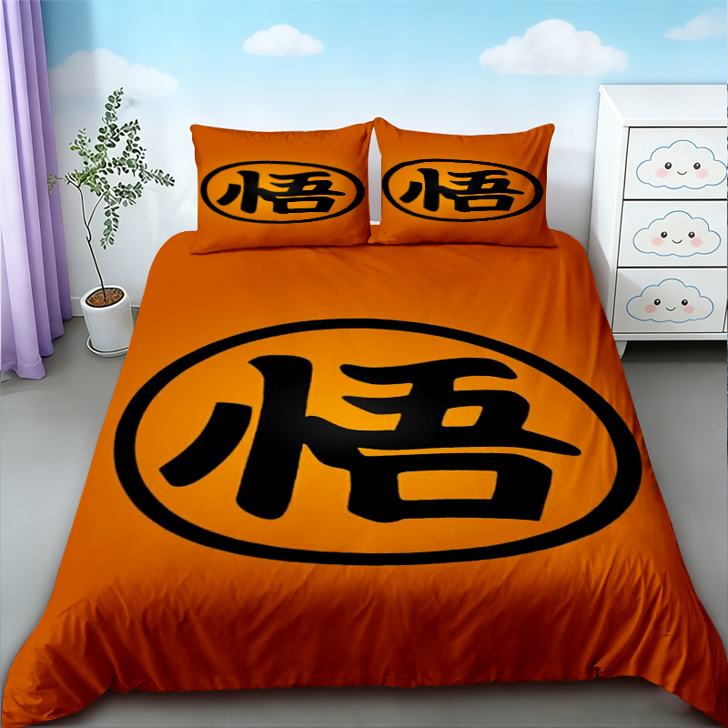 십대 만화 이불 커버 드래곤 볼 고쿠 침구 세트 퀸 킹 - Home Decor Ideas 리뷰 및 가격