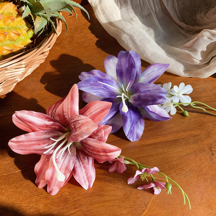 보헤미안 스타일 인조 꽃 헤어 클립 여성용 대형 로맨틱 - Home Decor Handicraft 리뷰 및 가격