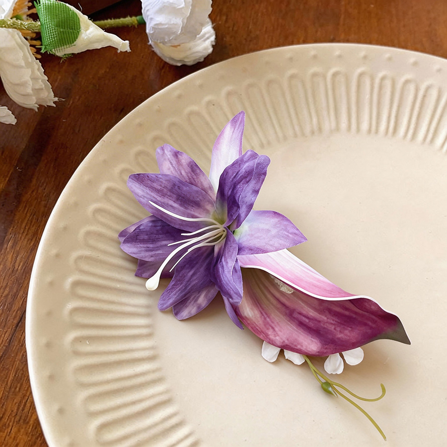 보헤미안 스타일 인조 꽃 헤어 클립 여성용 대형 로맨틱 - Home Decor Handicraft 리뷰 및 가격