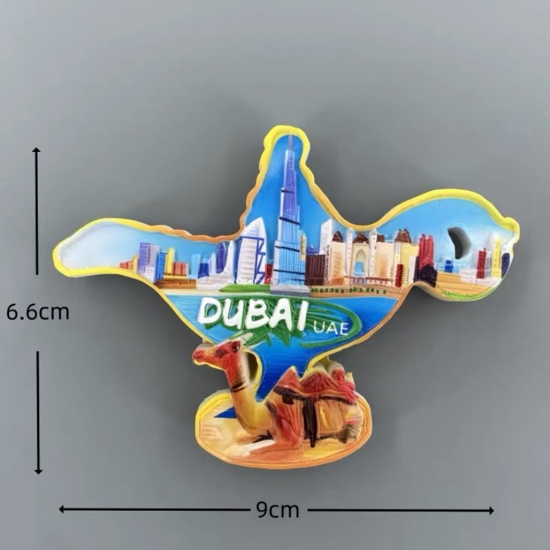 UAE 두바이 3D 핸드페인팅 레진 냉장고 자석 관광  - Home Decor Uae 리뷰 및 가격