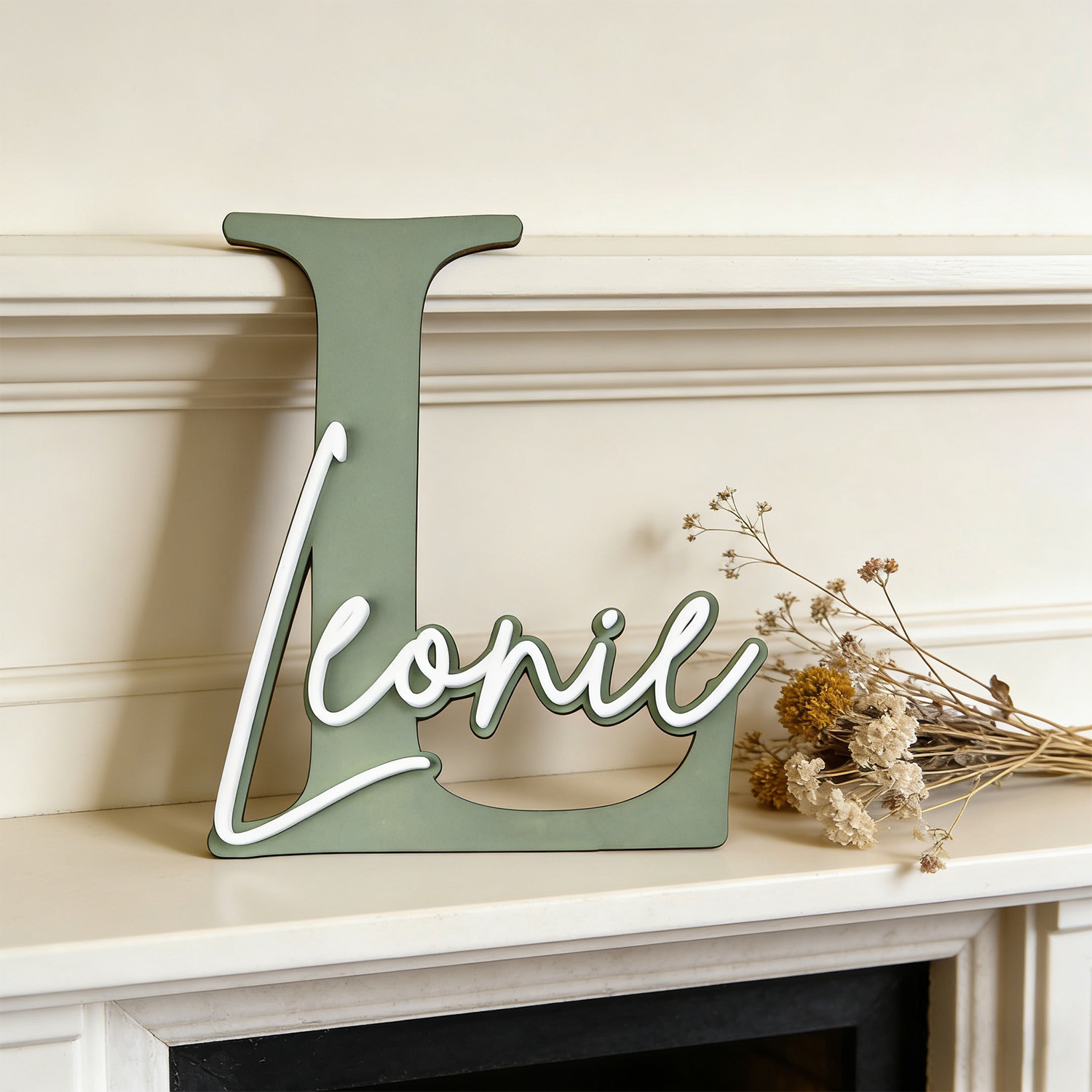 1pc 더블 레이어 나무 이름 장식 명판, 맞춤형 내용 - Home Decor Xmas 리뷰 및 가격