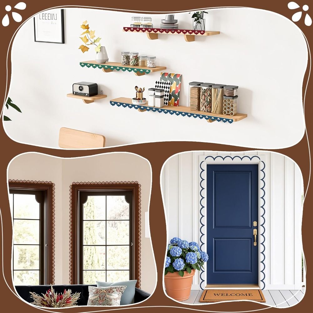 5개입 휴대용 스테인 가능 장식용 목재 트림 DIY 페 - Home Decor Wall Molding 리뷰 및 가격