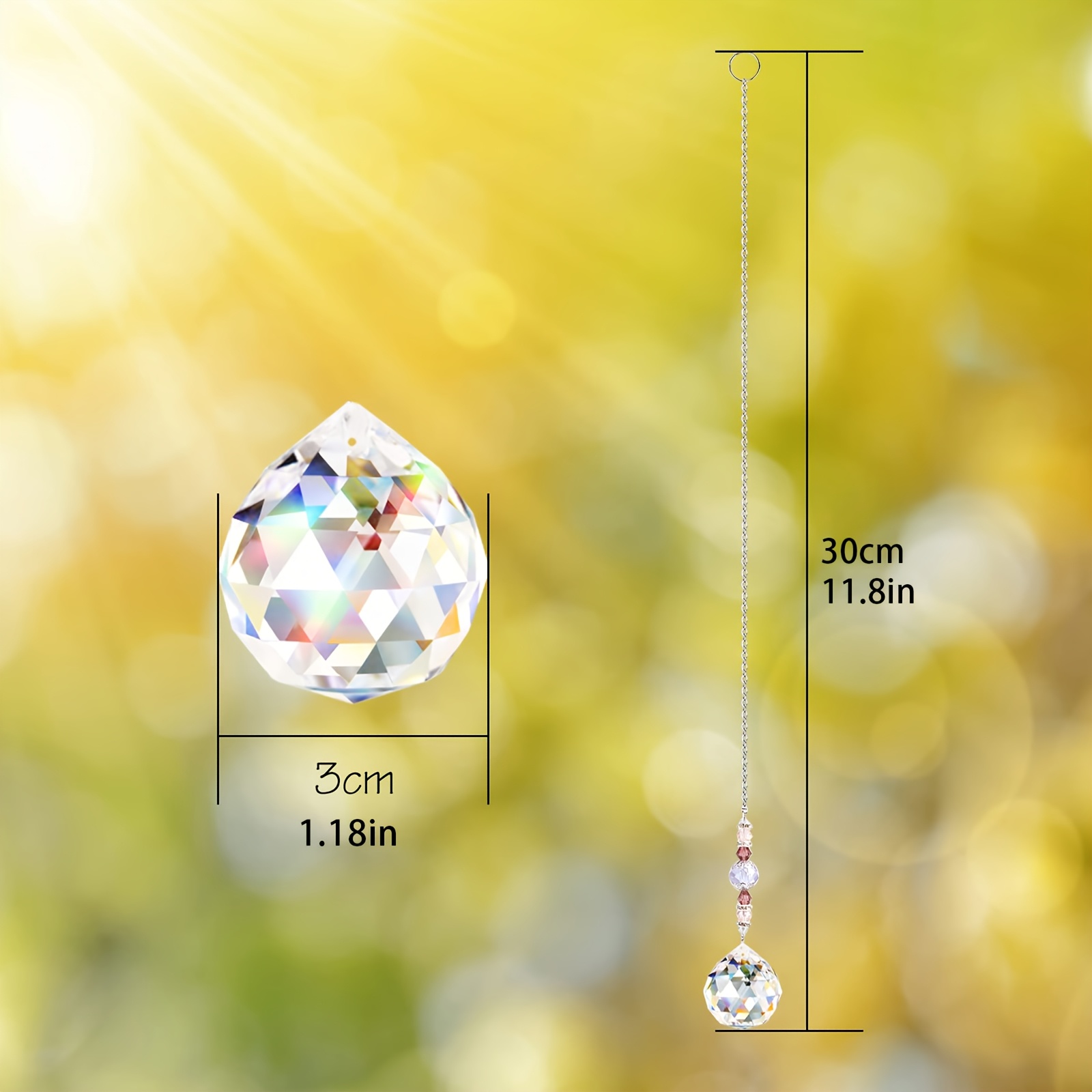4 Pcs 창 크리스탈 Suncatcher 교수형, 크 - Crystal Sun Catcher 리뷰 및 가격