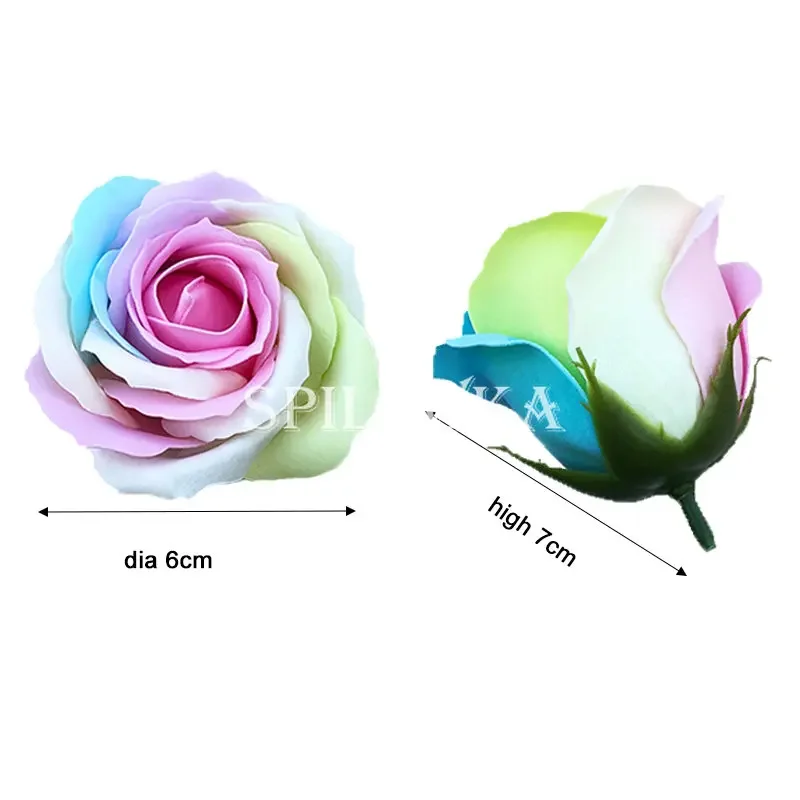 Spilewka 6X7cm 화려한 장미 인공 꽃 25p - Home Decor Halloween 리뷰 및 가격